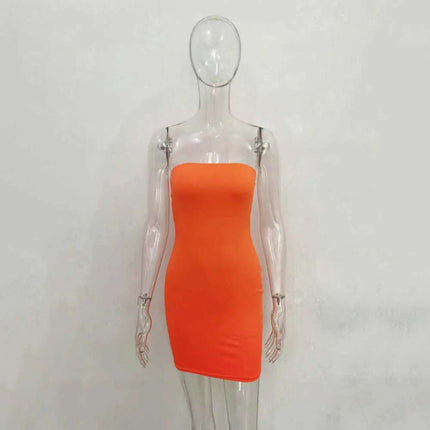 One-line Collar Hip Wrap Hundred Dresses For Women Fendax 0