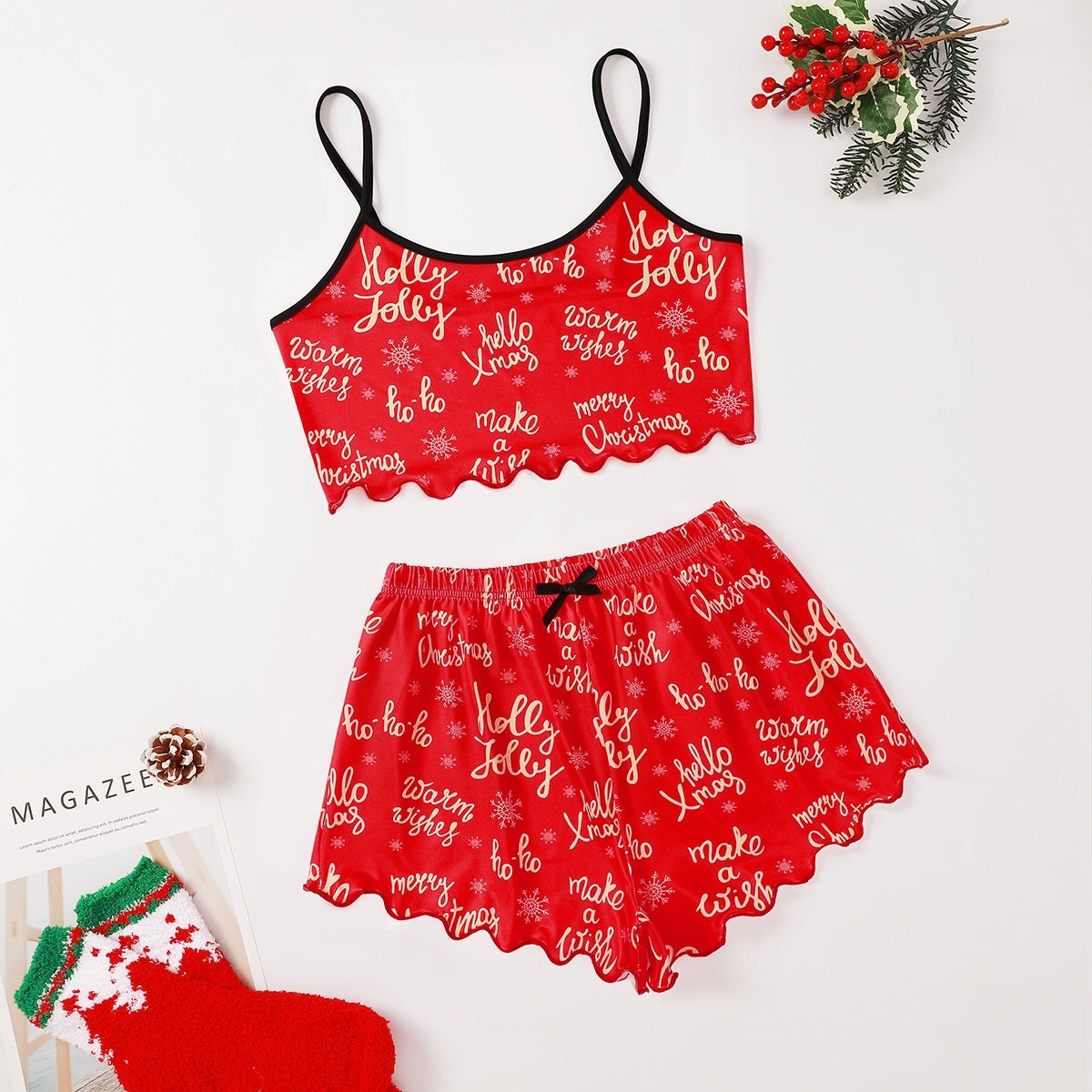 Christmas Thin Pajamas Set