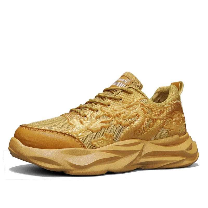 Chinese Loong Breathable Casual Fly Knit Sneakers Fendax 0