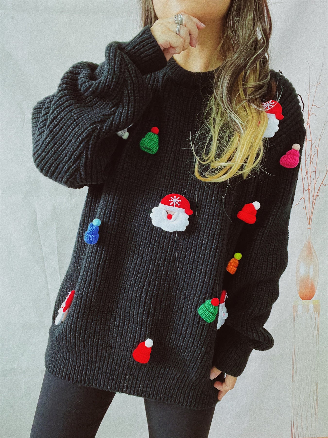 Women's Cute Santa Claus Casual sweater
