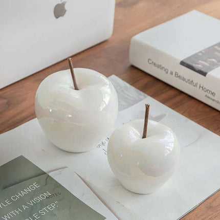 Nordic Home Bedroom Kitchen Home Porcelain Pearl Glaze Apple Ornaments Fendax 0