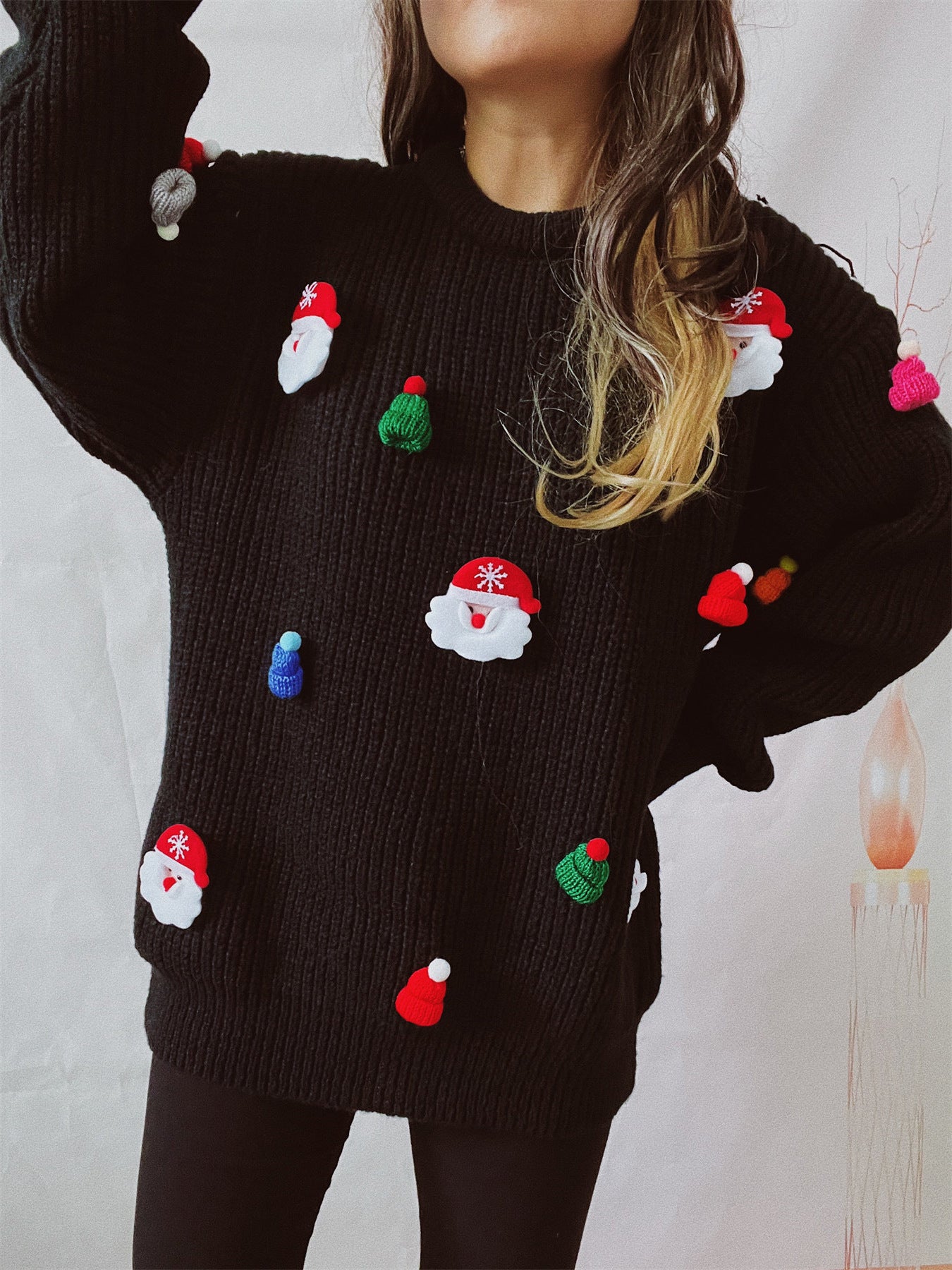 Women's Cute Santa Claus Casual sweater