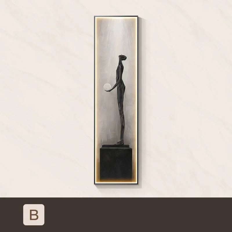 Modern Light Luxury Led Luminous Entryway Decorative Painting Fendax 0