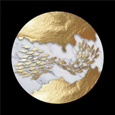 Black And White Abstract Light Luxury Frameless Decorative Painting Fendax 0