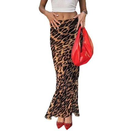 Retro Fashion Summer Classic Leopard Pattern Skirt Fendax 0