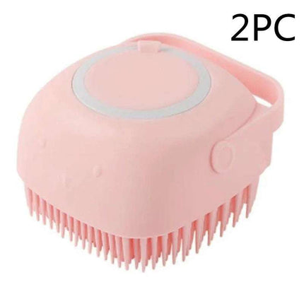 Silicone Dog Bath Massage Gloves Brush Pet Cat Bathroom Cleaning Tool Comb Brush For Dog Can Pour Shampoo Dog Grooming Supplies Fendax 0
