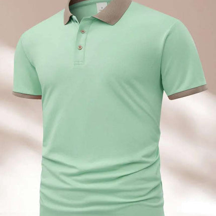 Summer Polo Shirt Printed T-shirt Short Sleeve High-end Lapel Fendax 0