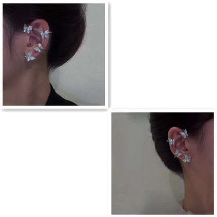 Fashion Earring Butterfly Ear Clip And Ear Hook Jewelry Fendax 0