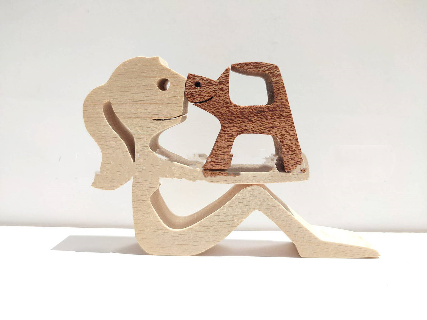 DIY Figurine Wood Dog Ornament