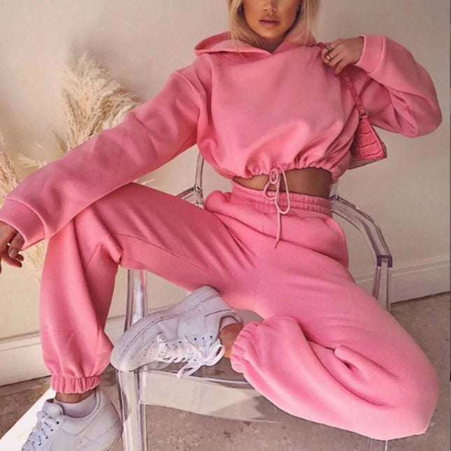 Jogging Suits For Women 2 Piece Sweatsuits Tracksuits Sexy Long Sleeve HoodieCasual Fitness Sportswear Fendax 4