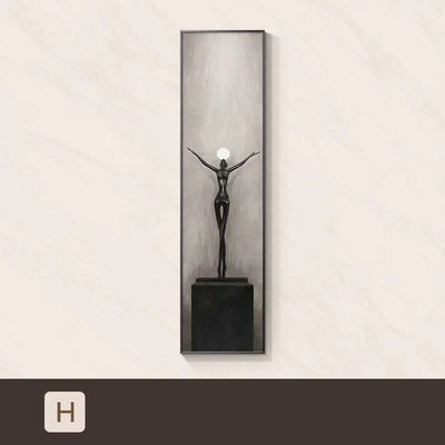 Modern Light Luxury Led Luminous Entryway Decorative Painting Fendax 0