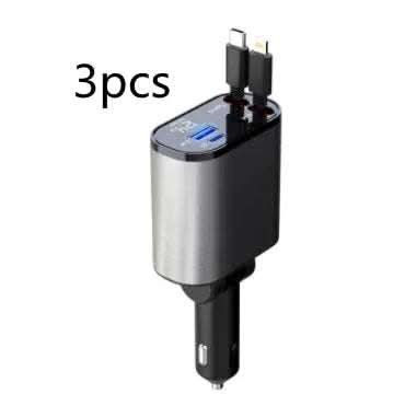 Metal Car Charger 100W Super Fast Charging Car Cigarette Lighter USB And TYPE-C Adapter Fendax 0