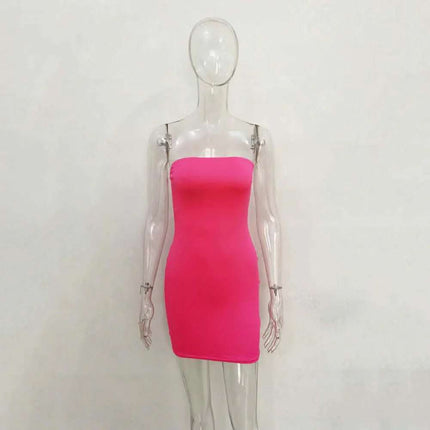 One-line Collar Hip Wrap Hundred Dresses For Women Fendax 0