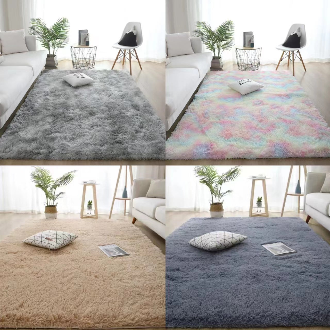 Living Room Plush Tie-dyed Carpet