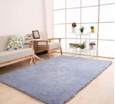 Living Room Rug Area Solid Carpet Fluffy Soft Home Decor White Plush Carpet Bedroom Carpet Kitchen Floor Mats White Rug Tapete Fendax 0