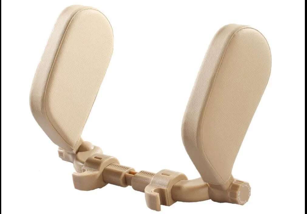 Car headrest pillow Sleep Adjustable Side Car Soft Travel Seat Headrest Auto Leather Support Neck Pillow Cushion car accessories Fendax 0