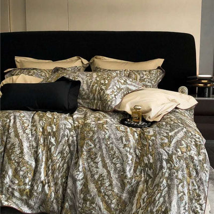 Long-staple Cotton Printed Four-piece Bedding Set Cotton Bedding Fendax 0