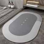 Grey / Oval / 40x60cm