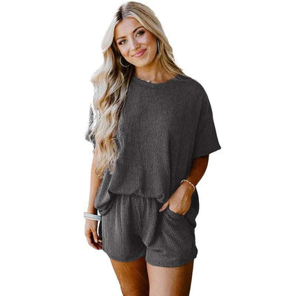 Women's Summer Fashion Twisted Thread Casual Suit Fendax 0