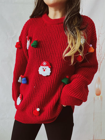 Women's Cute Santa Claus Casual sweater