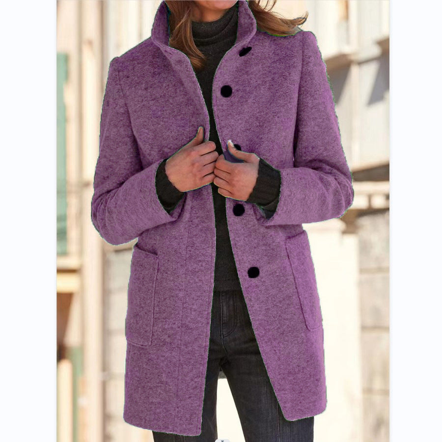 Woolen Coat With Pockets