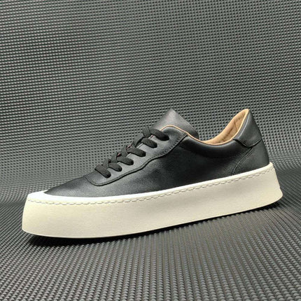 Boys First Layer Cowhide Board Shoes Thick Bottom Fendax 0