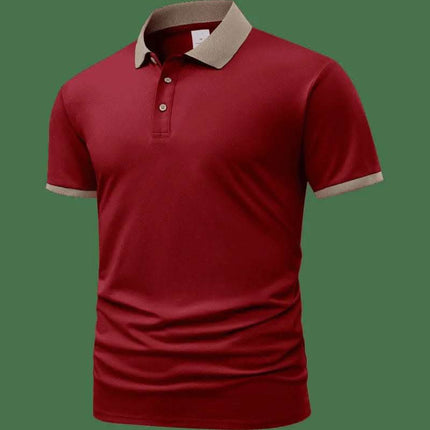 Summer Polo Shirt Printed T-shirt Short Sleeve High-end Lapel Fendax 0