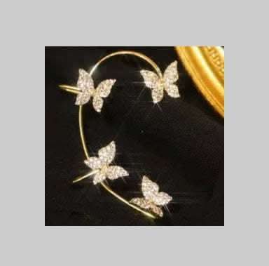 Fashion Earring Butterfly Ear Clip And Ear Hook Jewelry Fendax 0