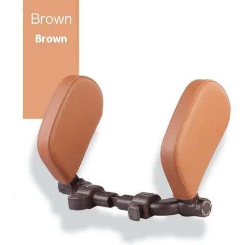 Car headrest pillow Sleep Adjustable Side Car Soft Travel Seat Headrest Auto Leather Support Neck Pillow Cushion car accessories Fendax 0