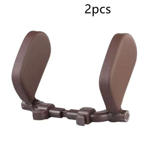 Car headrest pillow Sleep Adjustable Side Car Soft Travel Seat Headrest Auto Leather Support Neck Pillow Cushion car accessories Fendax 0