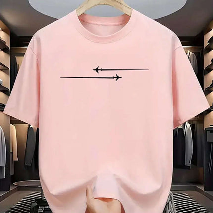 Pattern Printed Comfortable Sports Round Neck T-shirt Fendax 0