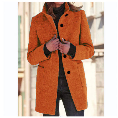Woolen Coat With Pockets