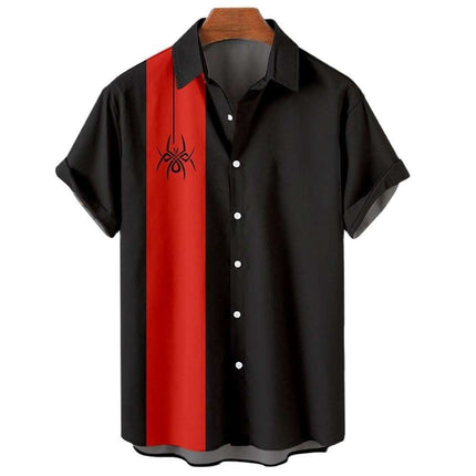 Men's Hawaiian Shirt Casual Button Short Sleeve Fendax 0