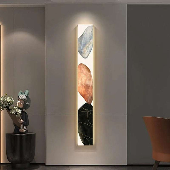 Modern Luxury Porch Decorative Painting Led Light Vertical Version Fendax 0