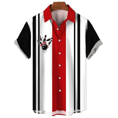 Men's Hawaiian Shirt Casual Button Short Sleeve Fendax 0