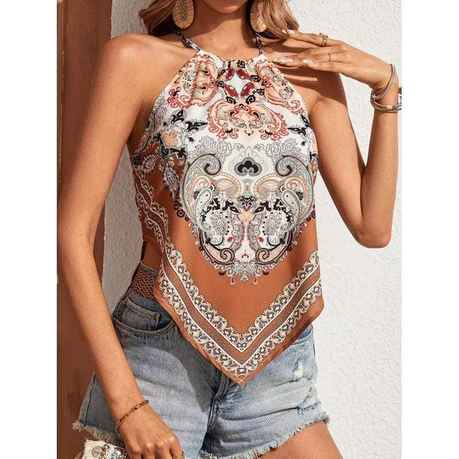 Summer Fashion Women's Wear Printed Camisole Top Fendax 0