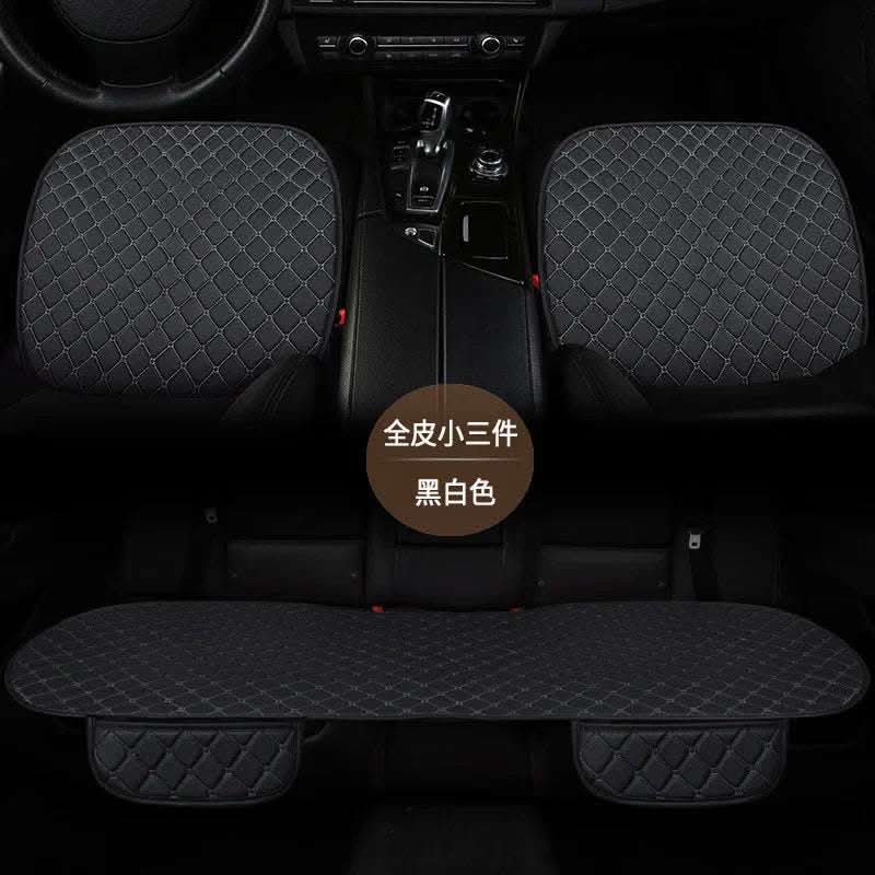 Car Seat Cushion Leather Single Non-slip Non-backrest Three-piece Set Car Mats Factory Delivery Fendax 0