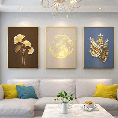 Modern Living Room Decorative Northern Europe Light Luxury Abstract Hanging Painting Fendax 0