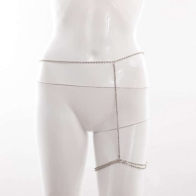 Nightclub Body Chain Ladies Diamond Waist Chain Leg Chain Fendax 0