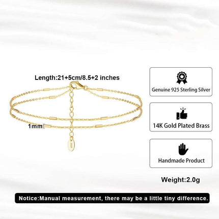 Jewelry S925 Sterling Silver Feet Chain Fendax 0