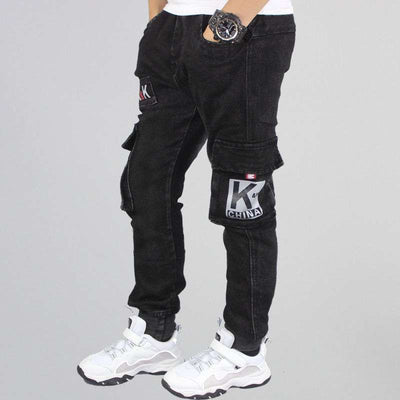 Boys Casual Pants Straight Stretch