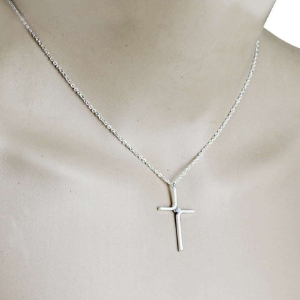 Cross Pendant New Simple Necklace Titanium Steel Plating Fendax 0
