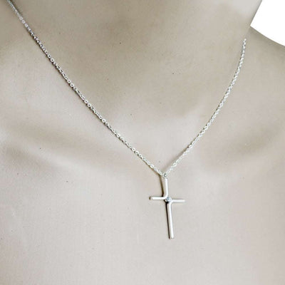 Cross Pendant New Simple Necklace Titanium Steel Plating Fendax 0