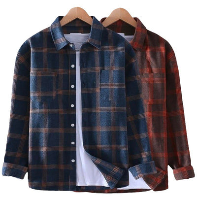 Casual Plaid Long Sleeve Shirt
