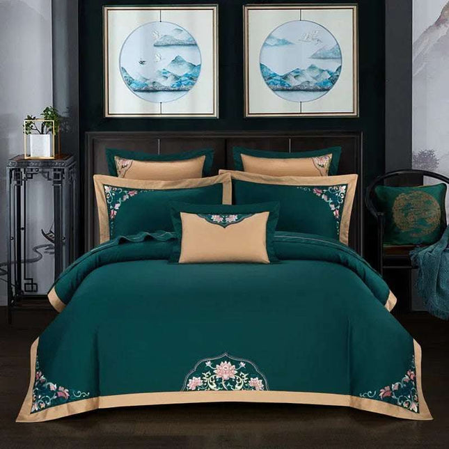 4-piece embroidered bedding set Fendax 0