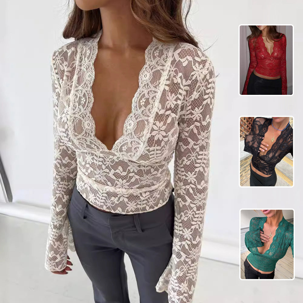 Flowers Lace Top