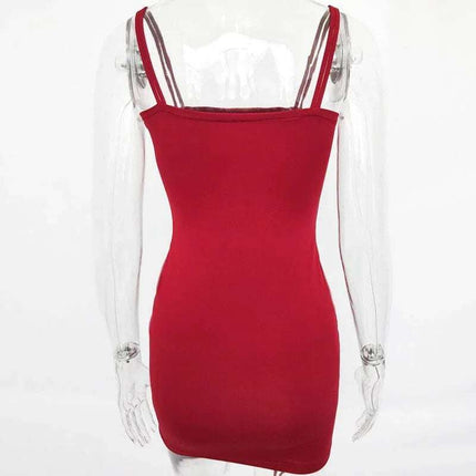Articat Spaghetti Strap Sexy Backless Women Summer Dress Strapless Bodycon Bandage Party Dresses Vestidos Club Mini Dress Fendax 0