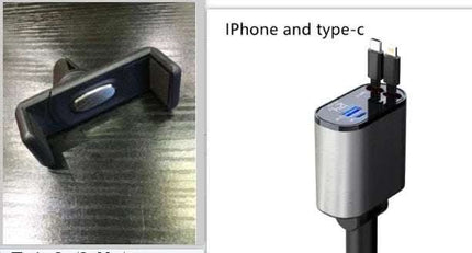 Metal Car Charger 100W Super Fast Charging Car Cigarette Lighter USB And TYPE-C Adapter Fendax 0