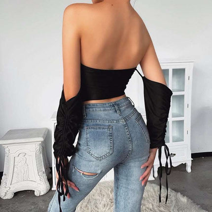 Women's sexy one-shoulder top Fendax 0
