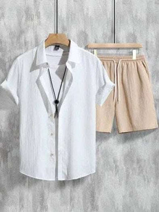 Men's Casual Hawaiian 3D Printed Short Sleeve Shirt Outfit Fendax 0